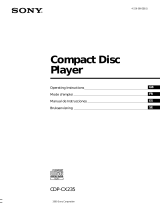 Sony CDP-CX235 Manual de usuario