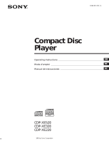 Sony CDP-XE320 Manual de usuario