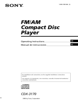 Sony CDX-3170 Manual de usuario