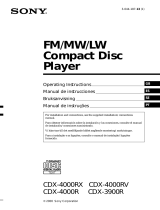 Sony CDX-3900R Manual de usuario