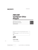 Sony CDX-4160 Manual de usuario