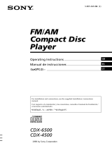 Sony CDX-4500 Manual de usuario