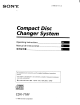 Sony CDX-71RF Instrucciones de operación