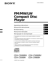 Sony CDX-C4900R Manual de usuario