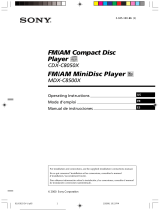 Sony CDX-C8050X Manual de usuario
