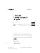 Sony CDX-C910 Manual de usuario