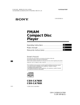 Sony CDX-CA760FP Manual de usuario
