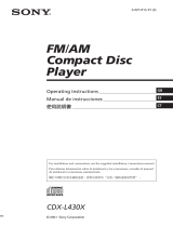 Sony CDX-L430X Manual de usuario