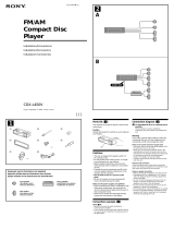 Sony CDX-L450V Manual de usuario