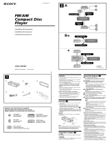 Sony CDX-M3DI  (XT-XM1) Guía de instalación