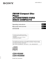Sony CDX-R3300S Manual de usuario