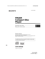 Sony CDX-R3410S Manual de usuario
