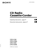 Sony CFD-G50L Manual de usuario