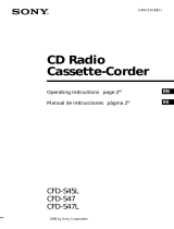 Sony CFD-S38 Manual de usuario