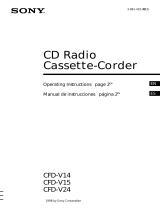 Sony CFD-V15 Manual de usuario