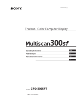 Sony CPD-300SFT Manual de usuario