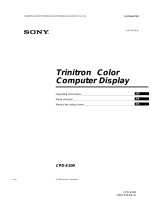 Sony CPD-E200 Manual de usuario