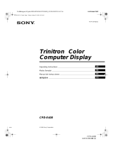 Sony CPD-E400 Manual de usuario