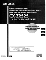 Aiwa CX-ZR525 Manual de usuario