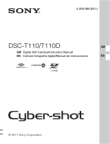 Sony DSC-T110D Manual de usuario
