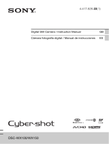 Sony Cyber Shot DSC-WX150 Manual de usuario