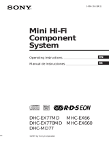 Sony MHC-EX66 Manual de usuario