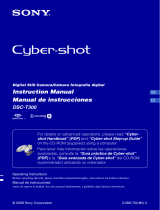 Sony Cyber Shot DSC-T300 Manual de usuario