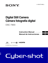 Sony Cyber Shot DSC-T900 Manual de usuario