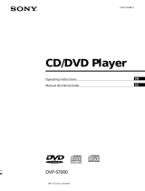 Sony DVP-S7000 Manual de usuario