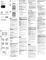 Sony E 55-210mm F4.5-6.3 OSS Manual de usuario