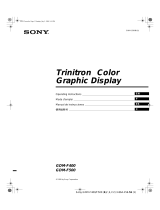 Sony GDM-F400 Manual de usuario