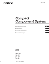 Sony TC-TX1 Manual de usuario