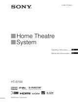 Sony HT-IS100 Manual de usuario