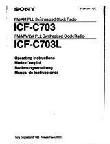 Sony ICF-C703 Instrucciones de operación