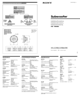 Sony XS-L836 Manual de usuario