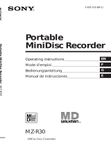 Sony MZ-R30 Manual de usuario