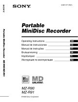 Sony MZ-R90 Manual de usuario