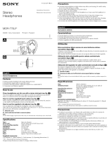 Sony MDR-770LP Manual de usuario