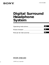 Sony MDR DS5100 Manual de usuario