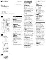 Sony MDR-EX38IP Manual de usuario
