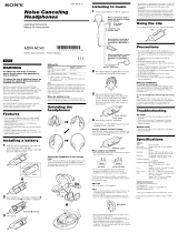 Sony MDR NC40 Manual de usuario