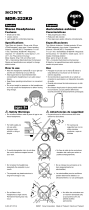 Sony MDR-222KD Manual de usuario