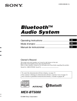 Sony MEX-BT5000 Manual de usuario