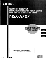 Aiwa NSX-A707 Manual de usuario
