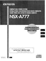 Aiwa NSX-A777 Manual de usuario