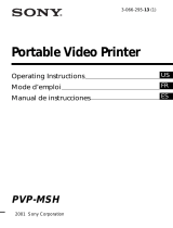 Sony Portable Digital Photo PVP-MSH Manual de usuario