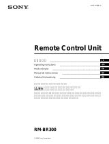 Sony RM-BR300 Manual de usuario