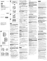 Sony SAL35F18 Manual de usuario