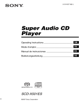 Sony SCD-X501ES Manual de usuario