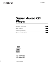 Sony SCD-XA333ES Manual de usuario